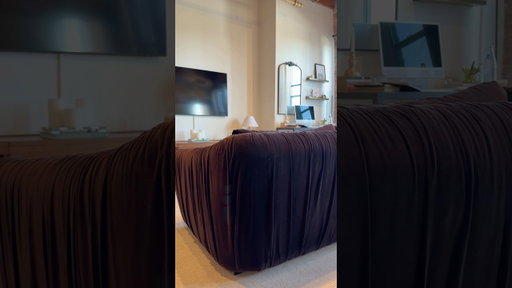 Found the perfect dark brown sofa for my loft #loftstyle #homedecor
