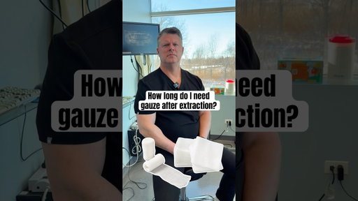 How long do you need gauze after extraction?