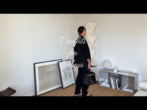 7 outfits for 7 days I pre fall edition, minimal wardrobe