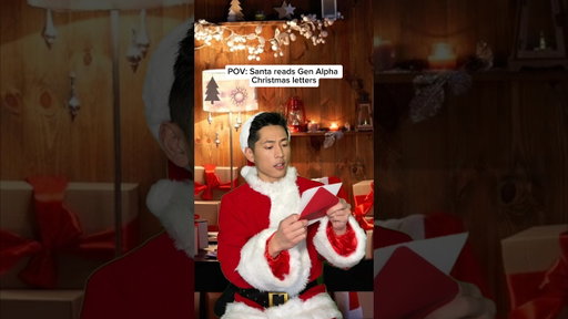 Santa reads Gen Alpha Christmas letters 🤣🎅🏻🎄#shorts #comedy #christmas #genalpha #pov