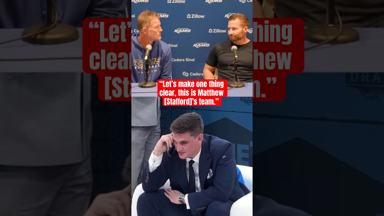 Sean McVay after Rams drafted Ty Simpson