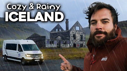 Rainy Vanlife Camping Near Icelandic Caves & Hot Springs (EP 2)