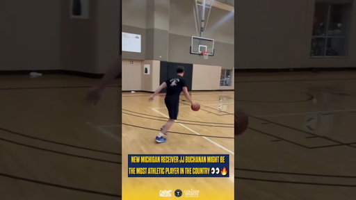 Michigan’s newest receiver JJ Buchanan might be 1 of the most athletic players in CFB 👀〽️