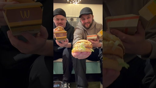 Trying a Big Mac for the first time