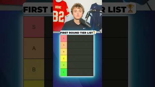Fantasy Football First Round Tier List