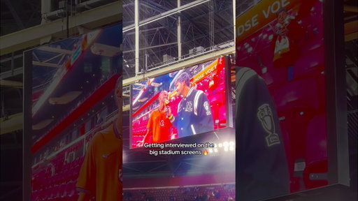 Getting Interviewed On The Big Stadium Screen 🏟️