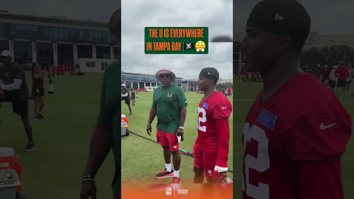 Former Canes Warren Sapp, Keionte Scott, Rueben Bain Jr. Linked Up in Tampa Bay (Via: Buccaneers /X)