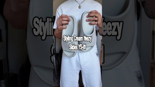 Styling Cream Yeezy Slides YS-01 #yeezy #yzy #kanyewest #slides #sneakers #yeezyslides
