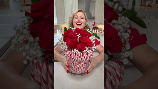 Candy Cane Vase