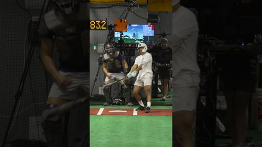 Volume up for the sound off the bat 🔊Fabio sending one deep in live ABs!