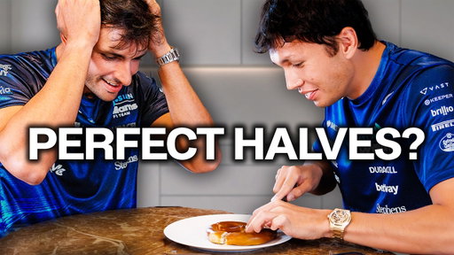 Can F1 Drivers Cut Food Perfectly in Half?