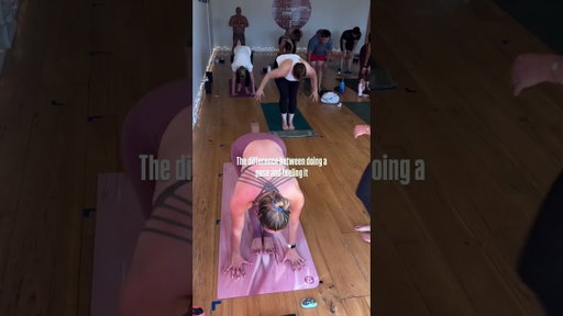 The difference between doing a pose and feeling it #yogaposes #hotyoga #yogainstructor