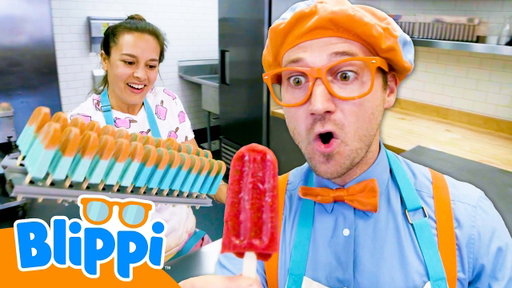 Making Blippi-Themed Popsicles! 🩵🧡🍧