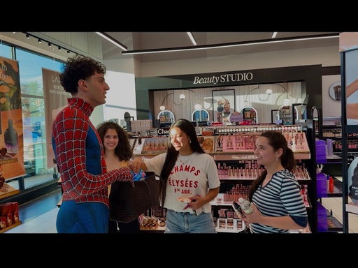 I Became Spiderman and gave away free period products!