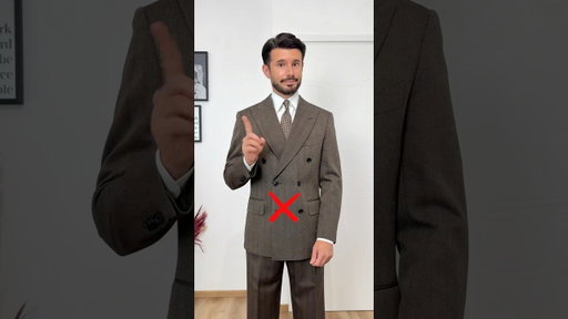 How to wear a double breasted suit ✅