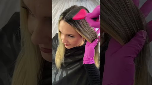 Metallic Blonde and Mahogany Glow Melt using Redken newest Blonde IQ 9+ with @PaintedHairofficial