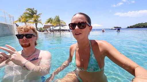our honeymoon at an all inclusive resort