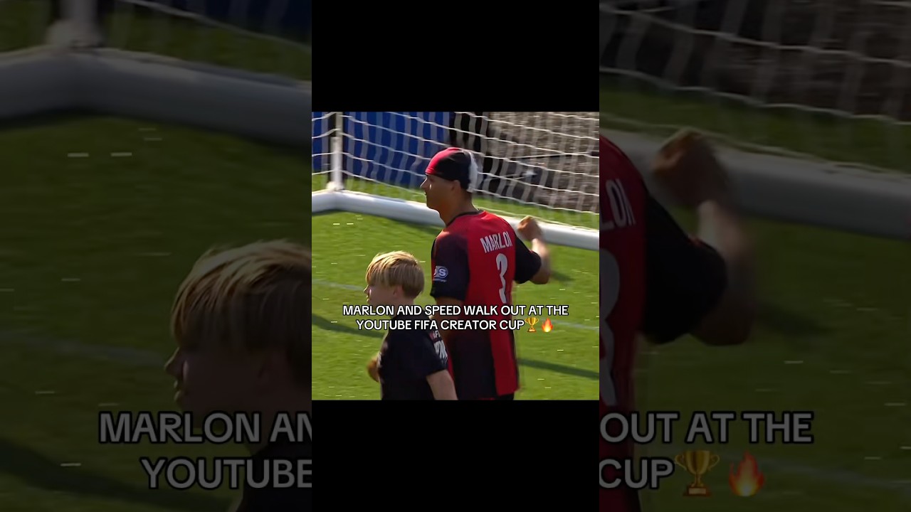 Team Speed walks out at the YouTube Fifa Creator Cup🏆 #marlon #mar3lg #twitchclips #GiftfromYouTube