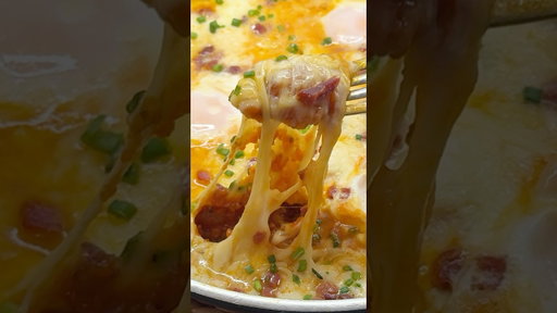 HUEVOS AL PLATO CON QUESO!!😋🍳 #youtubeshorts #shorts