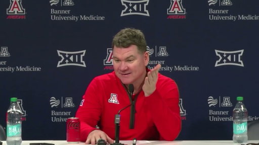 Arizona Basketball Press Conference - Tommy Lloyd - Kansas Postgame