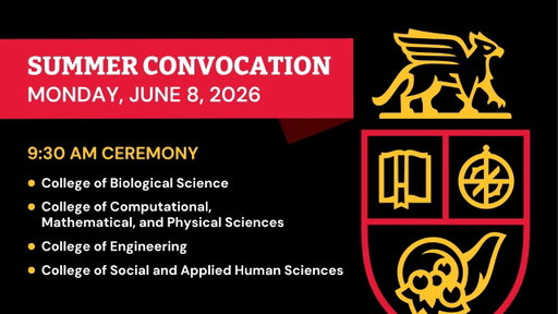 U of G Convocation - June 8, 2026 at 9:30 AM | CBS, CCMPS, COE, CSAHS