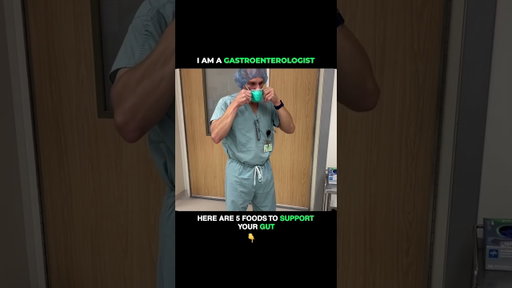 🥗 5 Foods a Gastroenterologist Eats for Optimal Gut Health!