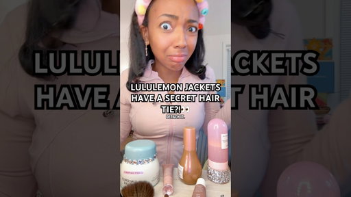 I Tested the Viral Lululemon Hair Tie Hack👀🫢 #makeup #freepreppyclip #beautyproducts #lululemon