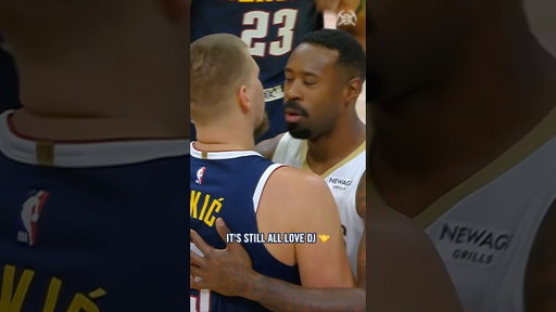 The Jok-DJ air kisses never get old 😂 #nba #basketball #denvernuggets
