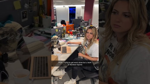 Working at Barstool Sports be like: 😭