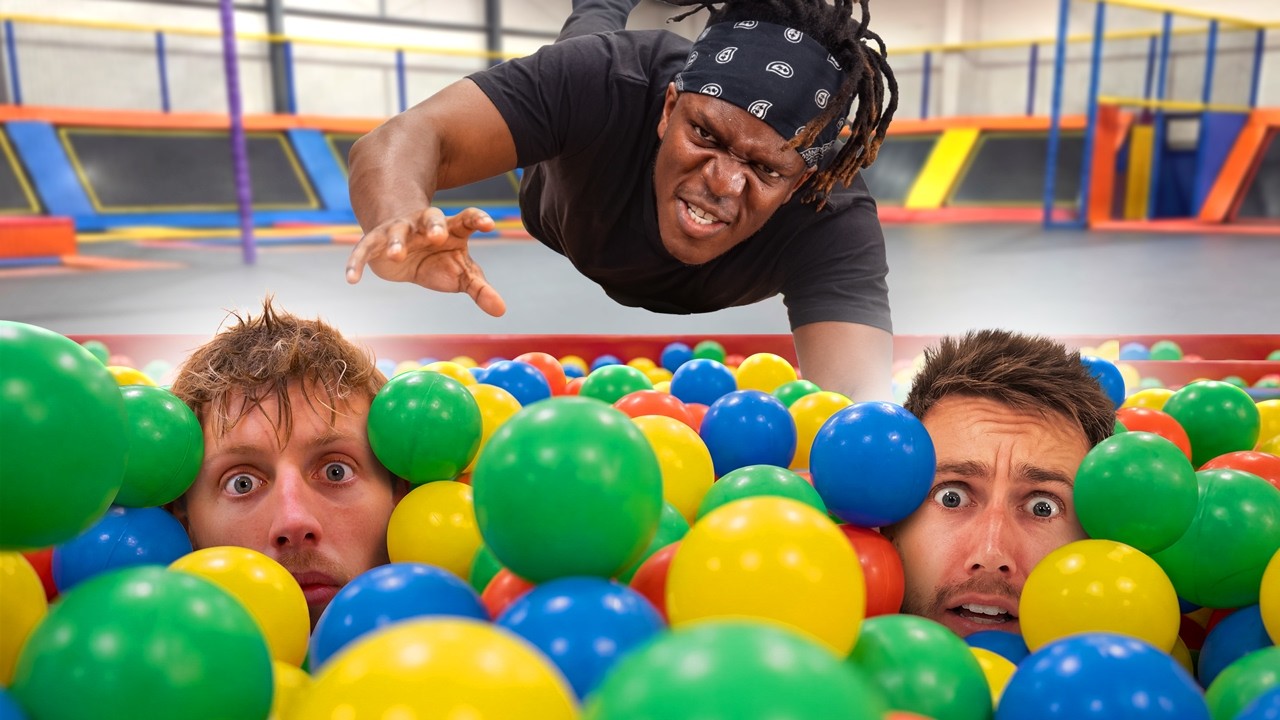 SIDEMEN FORFEIT HIDE & SEEK IN WORLD'S BIGGEST TRAMPOLINE PARK