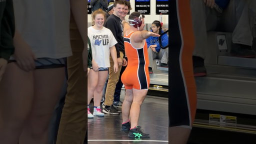 This college wrestler is built different