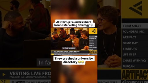 Wildest startup go to market strategy ever 😂