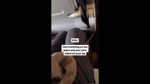 You could call us a tight-knit fam 🧶🧶 🎥: freestonehandmade (IG) #UnitedAirlines #Funny #Yarn