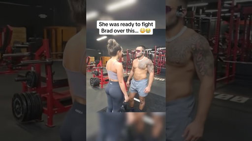 She was ready to fight Brad after this 😳 #bradkraut #twitchclips #funny #gym #shorts