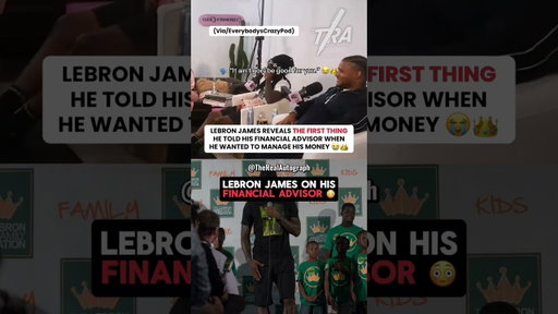 😳 LeBron James was NOT playing around about his money 😭👑 #finance #lebron #lebronjames #NBA