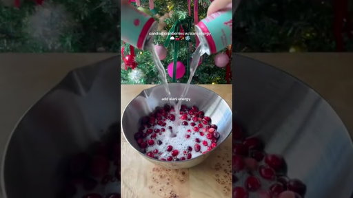 VIRAL CANDIED CRANBERRIES 🍒✨💌 #alani #winterwonderland #sweettreat