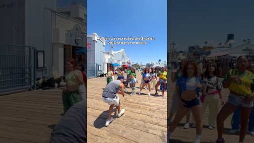 When we recreated the @S@Shakiraiffa dance in public 🤩🙌🏻 full video out NOWW fo watch it!
