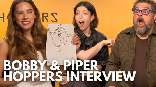 Hoppers | cast interview with Piper Curda & Bobby Moynihan