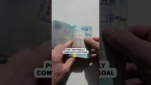 Filling A Passport With Stamps