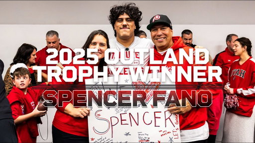Spencer Fano is the winner of the 2025 FWAA Outland Trophy!!