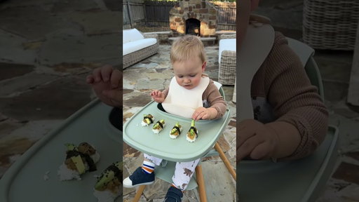 Baby-friendly sushi rolls 🍣💛 #toddlermeals #babyledweaning #toddlermom