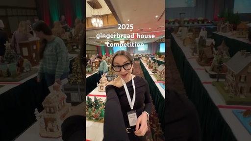 i flew to the 2025 National Gingerbread House Competition