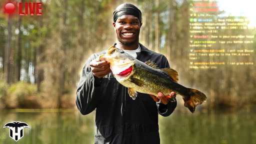 Travis Hunter Catches 10+ BASS ON STREAM!! (IRL Fishing Stream)