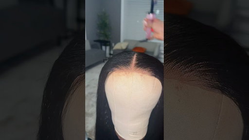 Closure wig but style it as a frontal #closureinstall #diyhairstyle #closurewigs