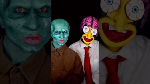 SPONGEBOB & SQUIDWARD ✨nightmare fuel✨ EDITION with @irisxgrace | EllaDoesFx | #shorts