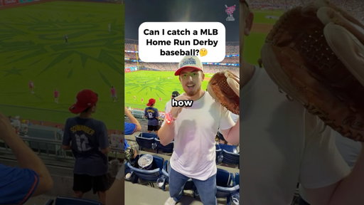 How hard is it to catch a Home Run Derby baseball?🤔