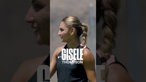 Gisele Thompson at training