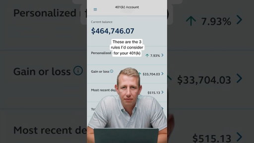 3 Rules for Your 401k
