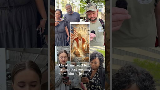 Christians react to Trump post seeming to show him as Jesus