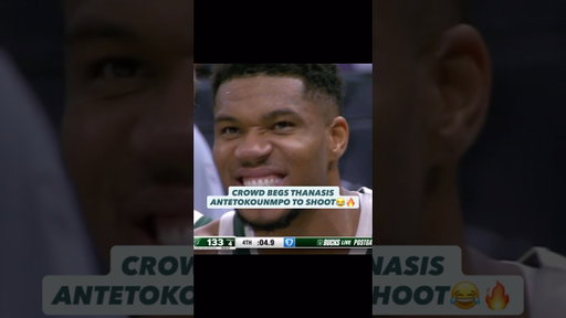 😂😂 Bucks fans wanted Thanasis Antetokounmpo to shoot the ball